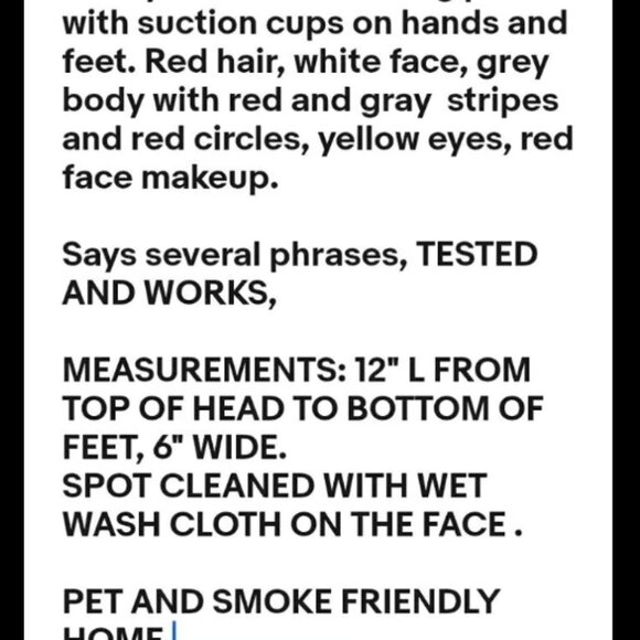 Talking Pennywise the Clown Window Cling It Horror Movie Collectible 14" 2020 - Picture 2 of 10